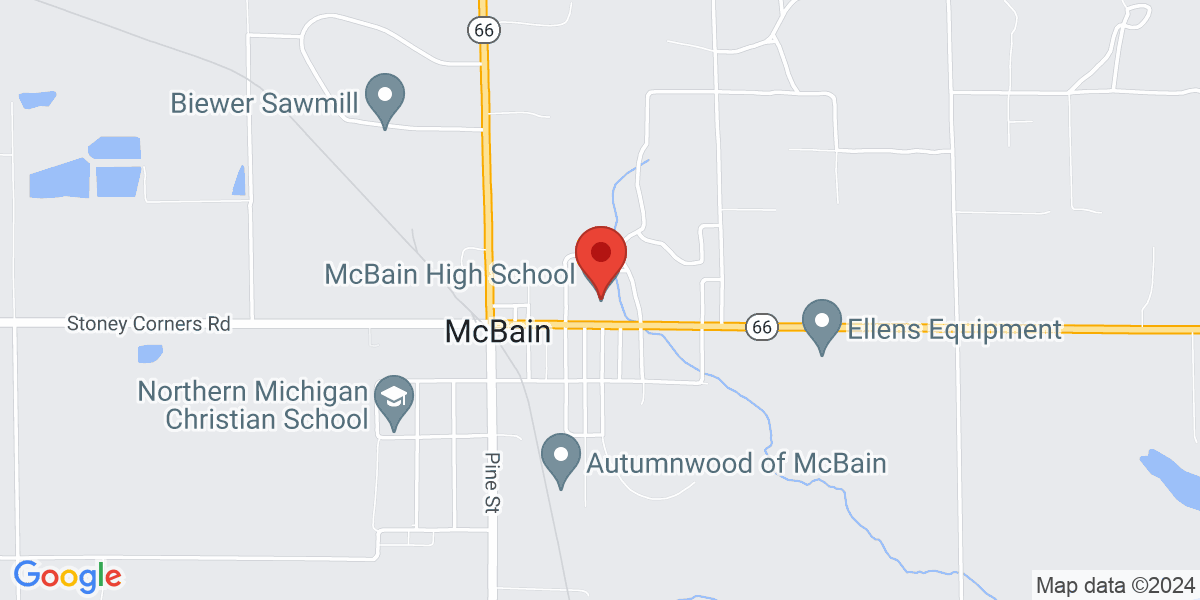 Map of McBain Community Library 